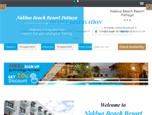 Tablet Screenshot of naklua-beach.com